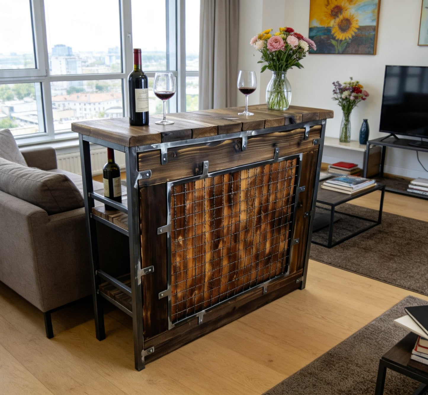 Барний стіл стілець стійка SAMBOR Лофт Вінтаж Бар Індустріальний дизайн 