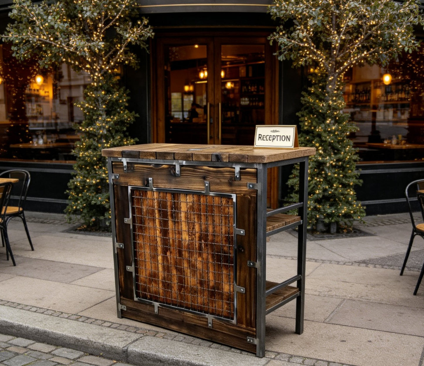 Барний стіл стілець стійка SAMBOR Лофт Вінтаж Бар Індустріальний дизайн 