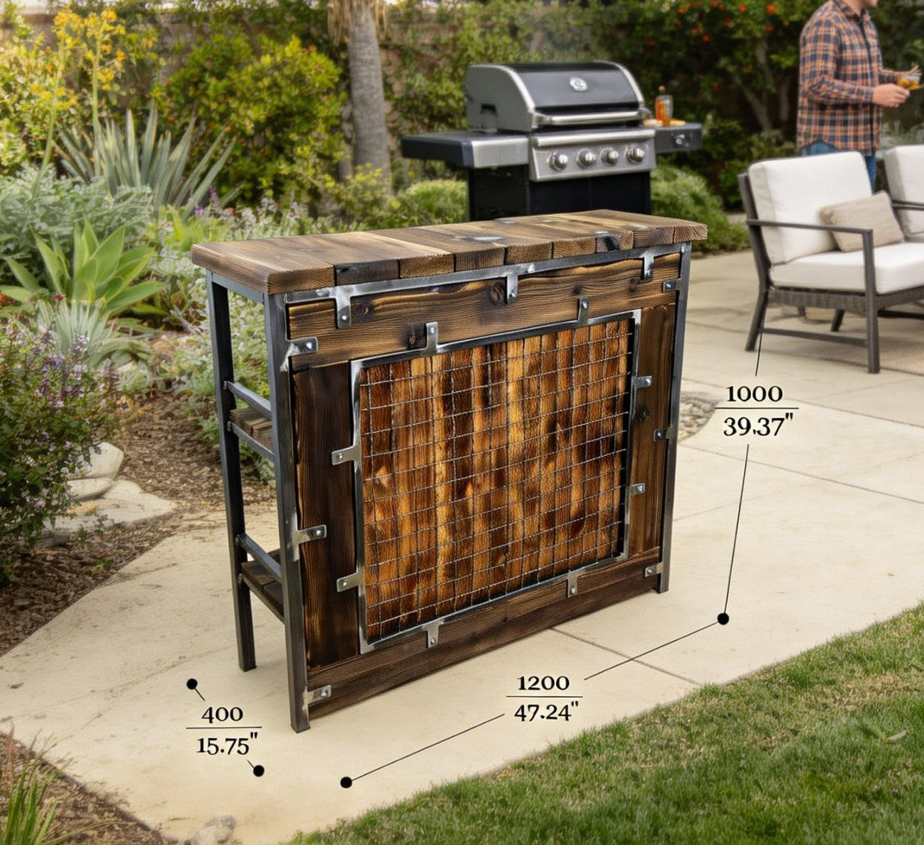 Барний стіл стілець стійка SAMBOR Лофт Вінтаж Бар Індустріальний дизайн 