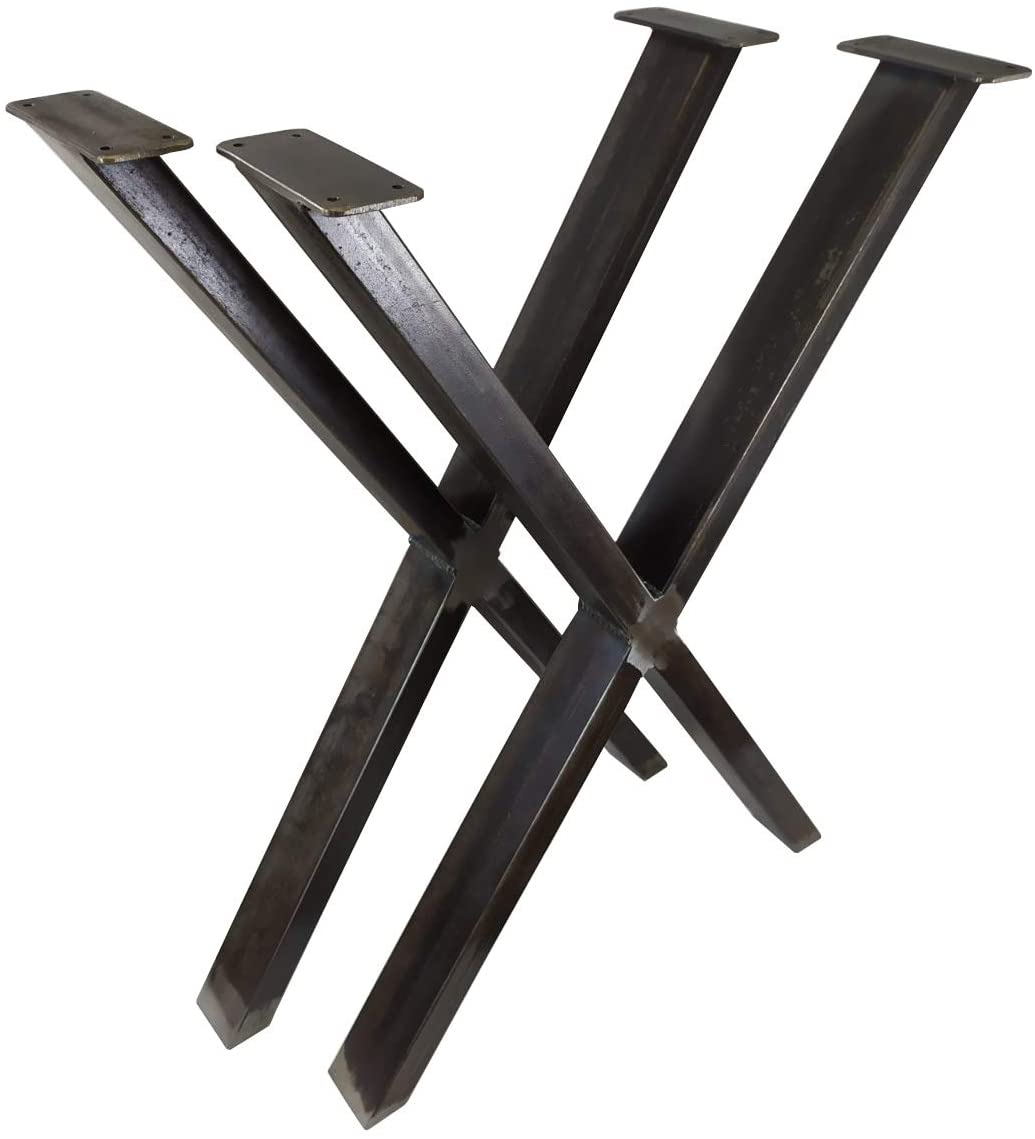 CHYRKA® Tischkufe MTSX SWIRZ-X 60x30 Rahmentisch Tischuntergestell 1 Paar-2 Stück