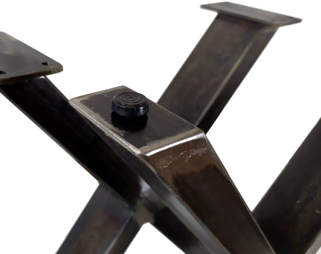 CHYRKA® Tischkufe MTSX SWIRZ-X 60x30 Rahmentisch Tischuntergestell 1 Paar-2 Stück