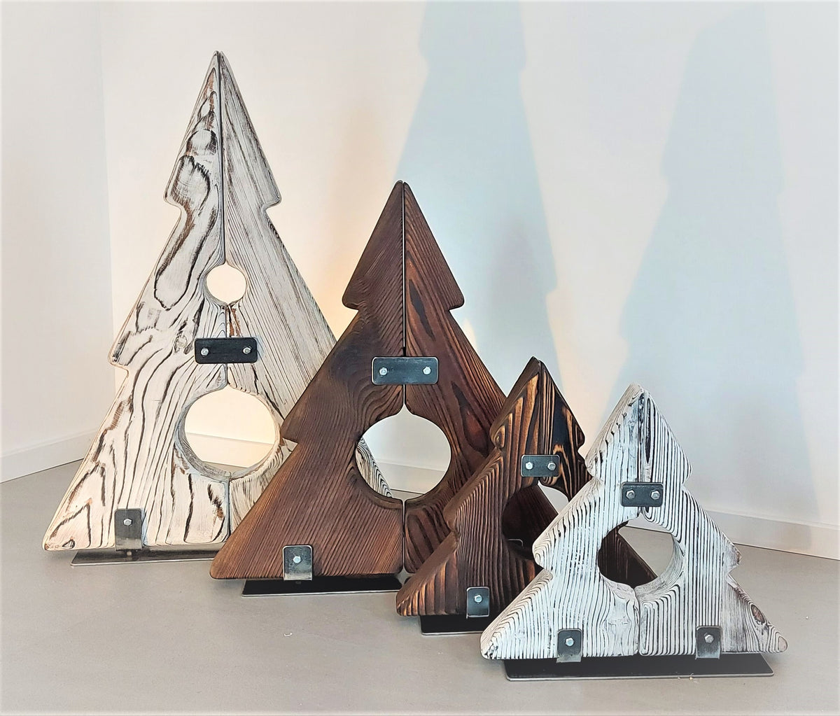 CHYRKA® Tannenbaum Holz Weihnachtsdeko Deko Holzbaum Tanne –